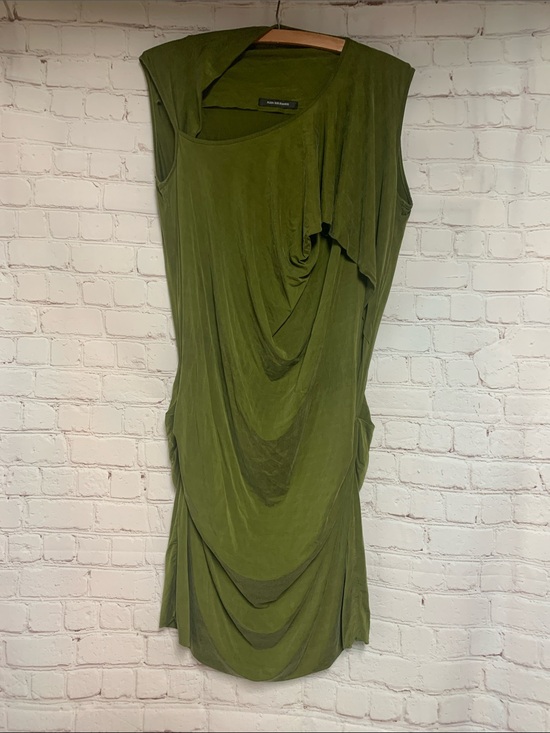 Plein Sud Dresses & Skirts - RARE Y2K Plein Sud Jeanius Ruched Bodycon Midi Dress Size 12 Italy